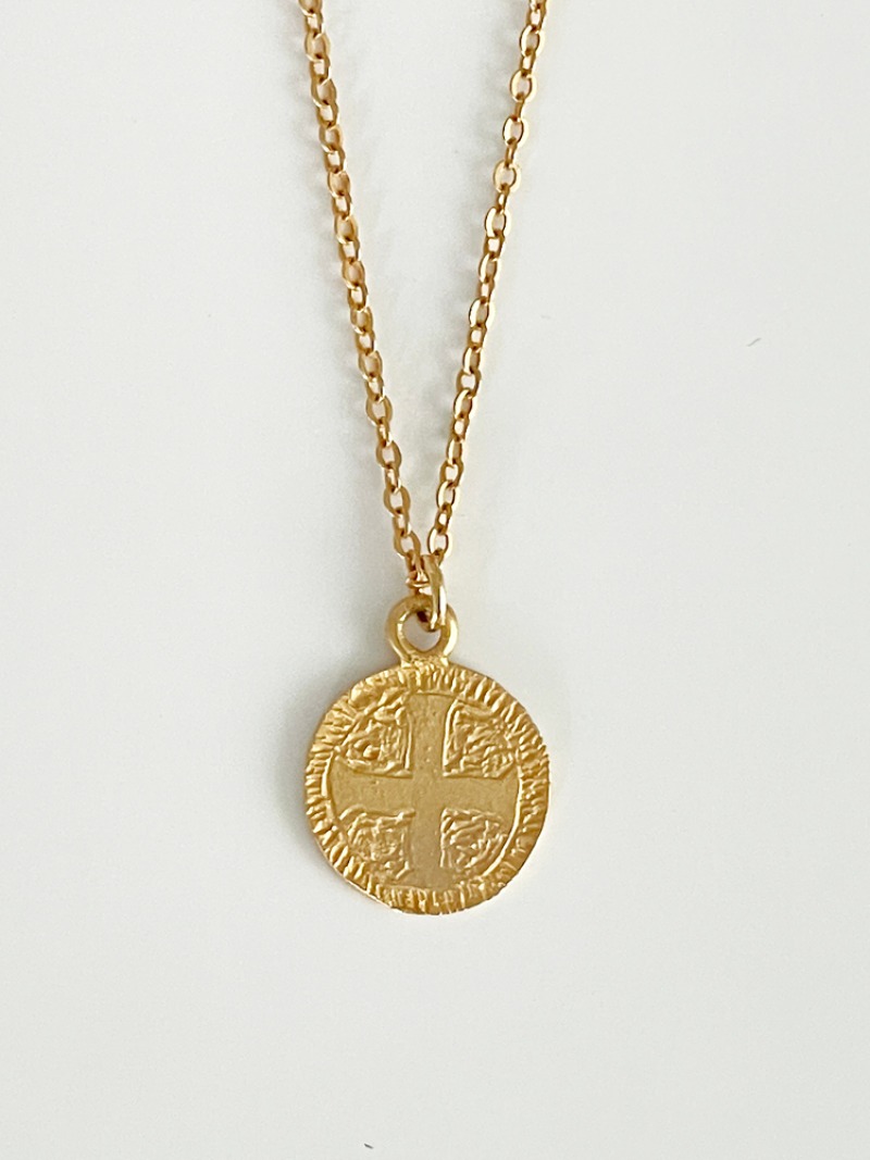 Medallion #03 Byzantine Cross Engraved